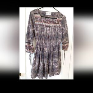 Vintage 70s Bleeker Street boho dress